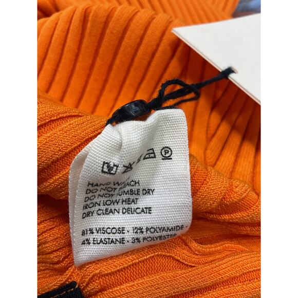 Jacquemus 'Pigolo' Orange Viscose Dress Size 44 - Picture 5 of 5